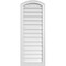 Ekena Millwork Arch Top Surface Mount PVC Gable Vent: Functional, w/ 2"W x 1-1/2"P Brickmould Frame, 16"W x 42"H GVPAR16X4202SF - alternate 1